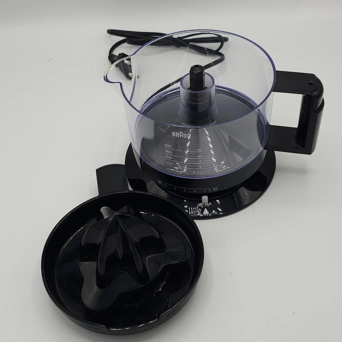 Presse-Agrumes Électrique Braun CitrusQuick 1 – Contrôle de la Pulpe & Rotation Bidirectionnelle