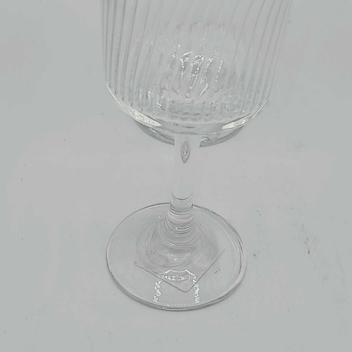 Set de 6 Verres à Pied Borgo Forte par Borgonovo – Design Nervuré Premium, 27 cl