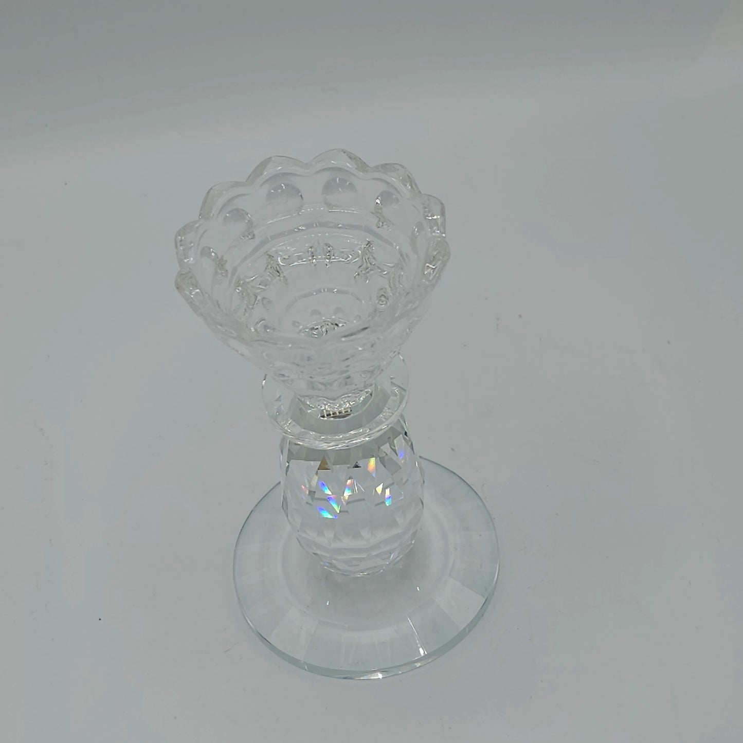 Bougeoir en Cristal Taillé Premium – Éclat Diamant & Design Élégant