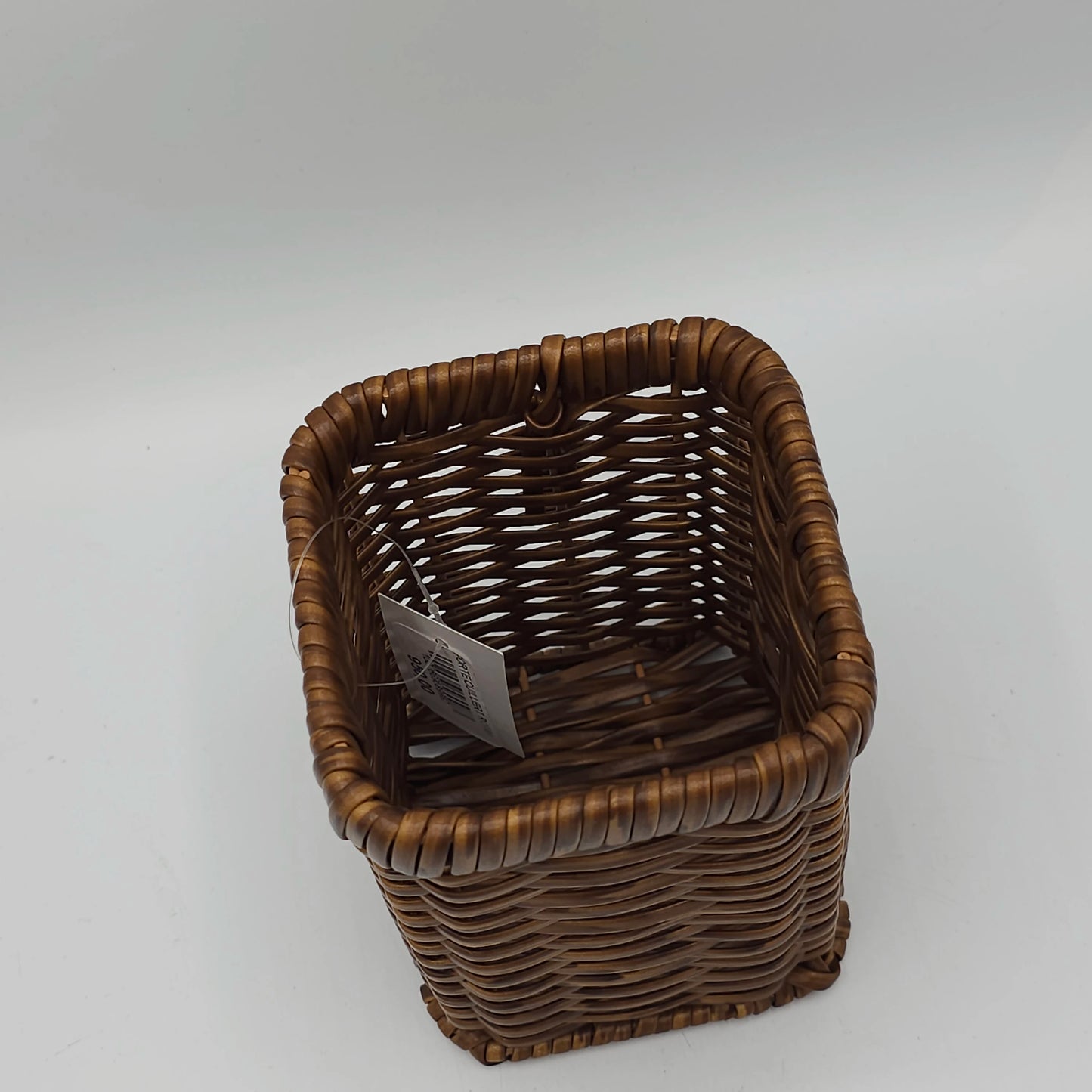 Panier de Rangement Carré Tressé Noir – Style Rotin Élégant & Durable