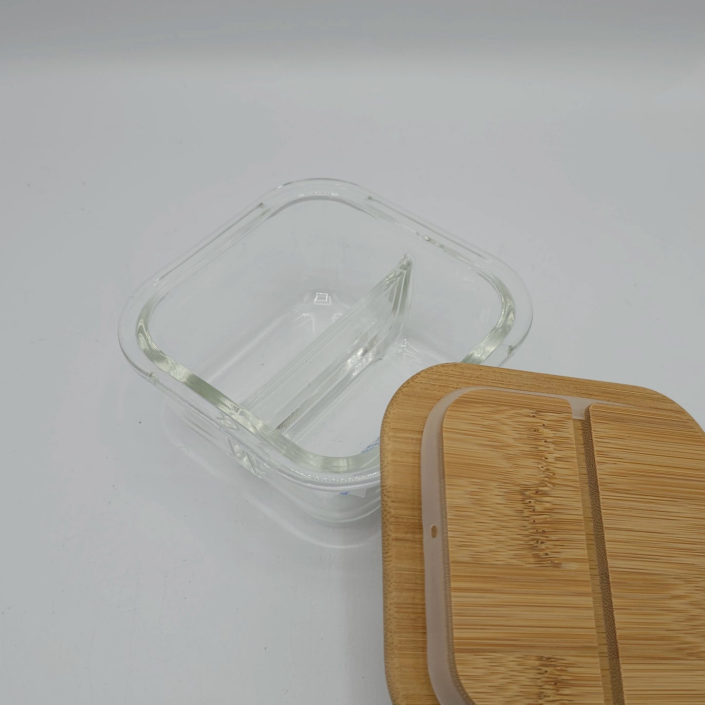 Boîte de Conservation Premium en Verre avec Couvercle en Bambou Hermétique - 320ml