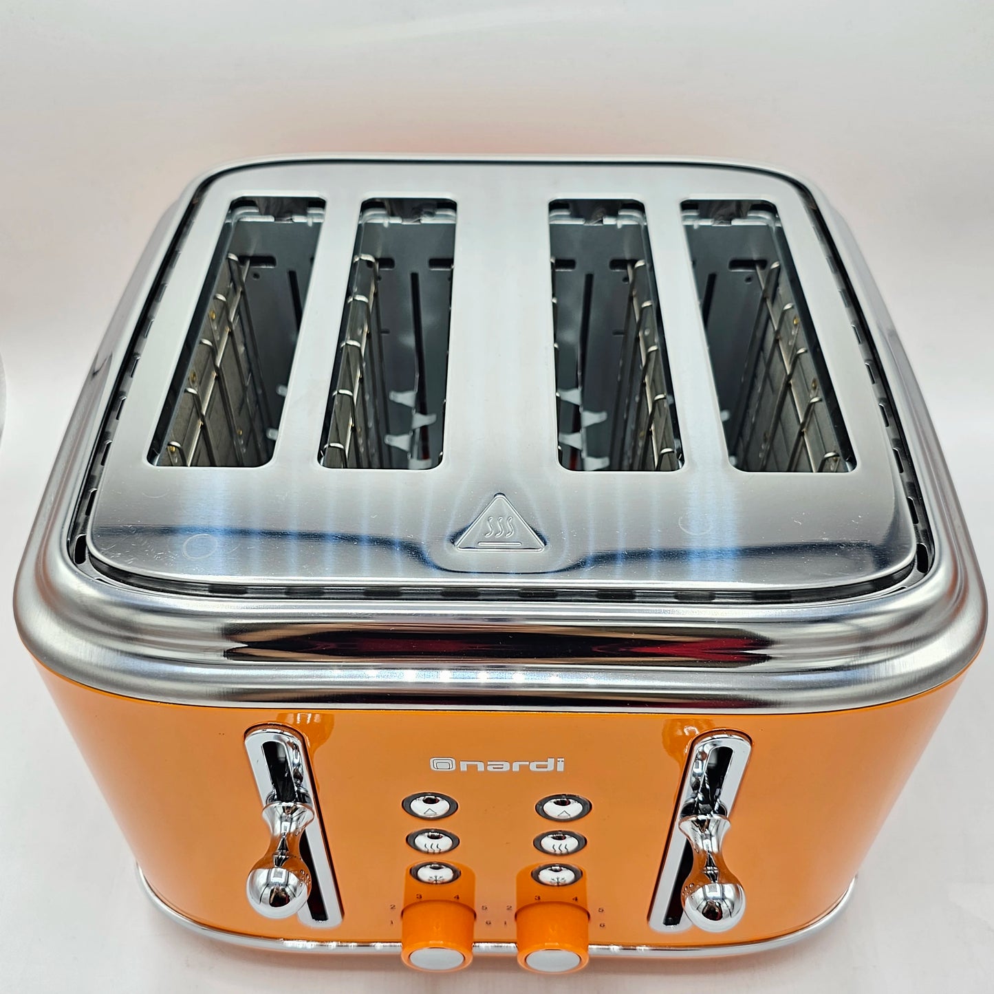 Grille-Pain Rétro 4 Fentes Nardi – Design Vintage Orange & Chrome