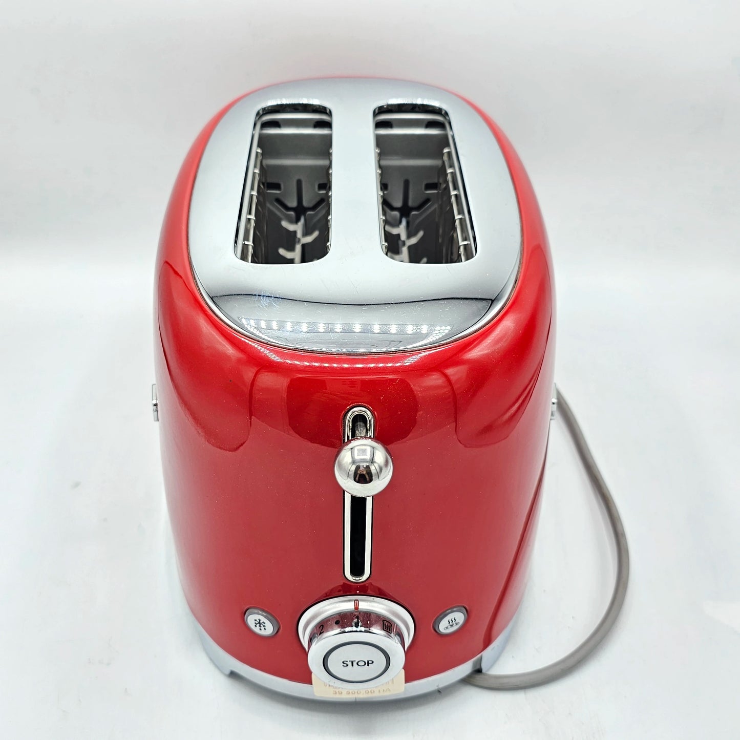 Grille-Pain 2 Tranches SMEG - Style Rétro Années 50 Rouge Iconique