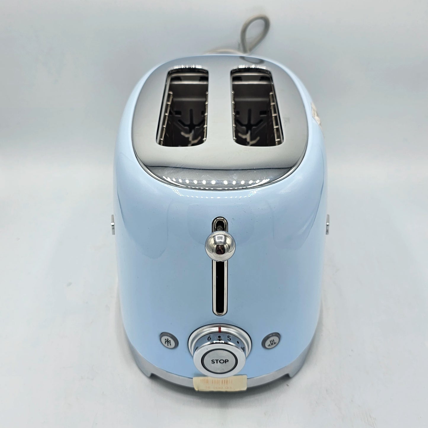 Grille-Pain 2 Tranches SMEG - Style Rétro Années 50 Bleu Pastel