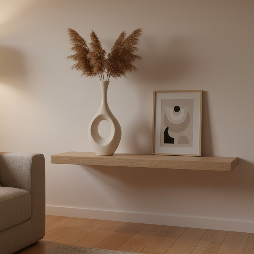 Vase Design Abstrait "Ovale Évidé" – Céramique Scandinave Minimaliste