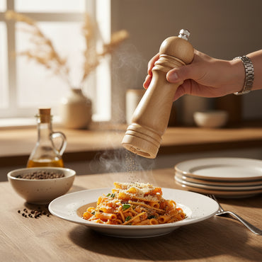 Moulin à Poivre Manuel en Bois Massif 16 cm – Design Classique & Élégant