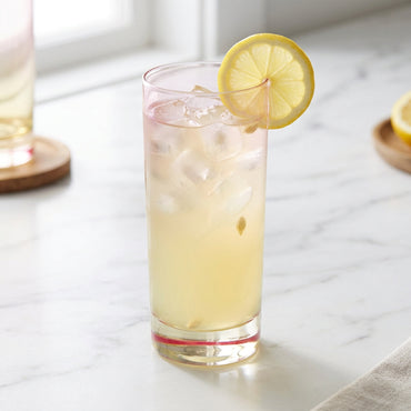 Lot de 6 Verres à Cocktail et Boisson Dégradé Rose et Jaune