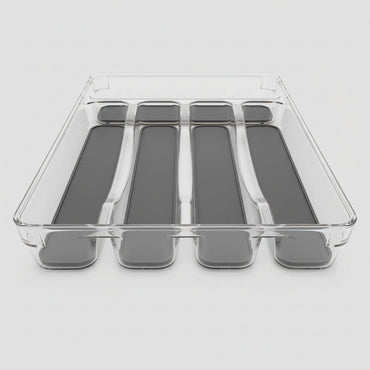 Range-Couverts Organisateur de Tiroir Élégant avec Fond Antidérapant – Solution Gain de Place Cuisine