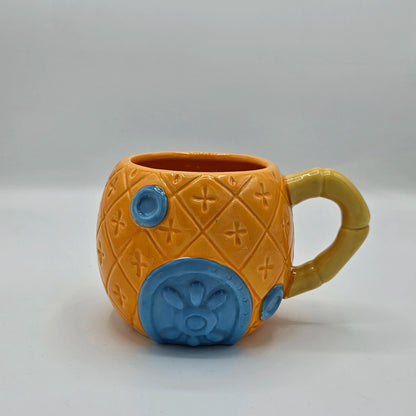 Mug en Céramique "Maison Pineapple" – Tasse Design Bob l'Éponge 3D