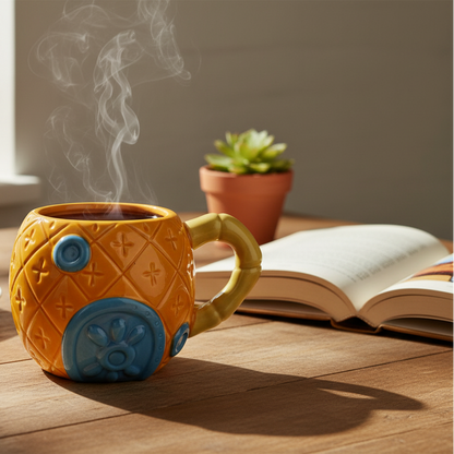 Mug en Céramique "Maison Pineapple" – Tasse Design Bob l'Éponge 3D