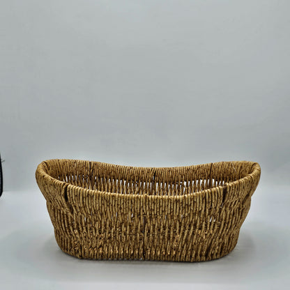 Panier de Rangement Tressé Ovale – Design Bohème & Naturel | Corbeille Multi-usage