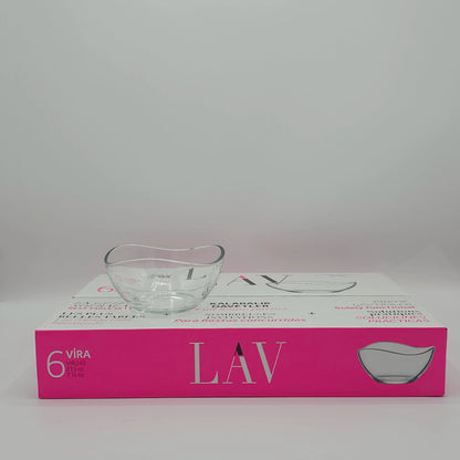 Set de 6 Coupelles en Verre Design "Vira" – 215cc | Élégance & Art de la Table