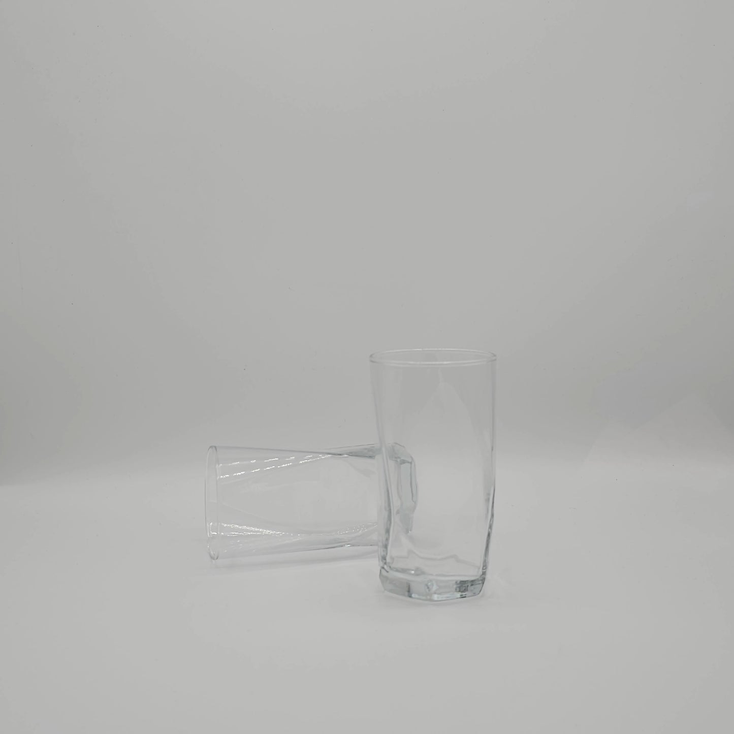 Set de 6 Verres Long Drink "Topázio" par Nadir – Design Géométrique & Cristallin | 300ml