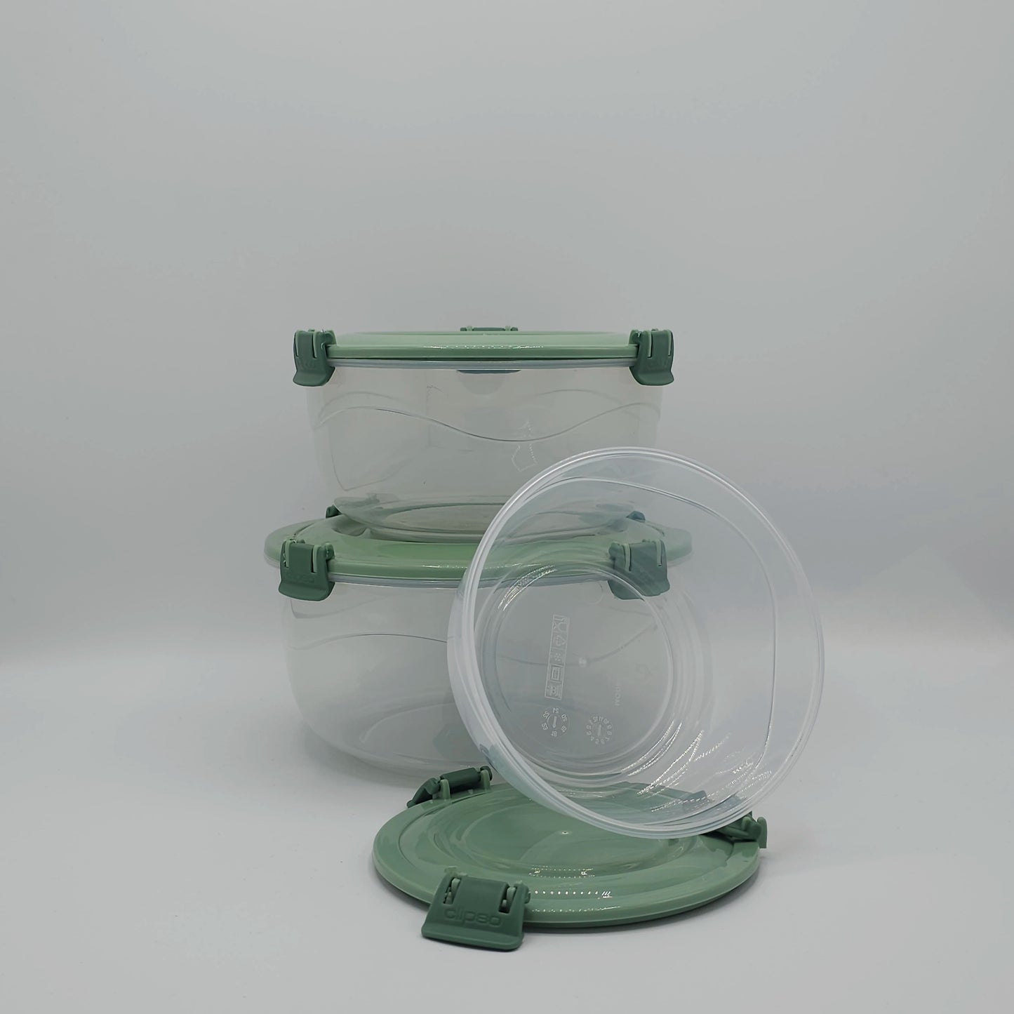Set de 3 Boîtes de Conservation "Clipso Fresh To Go" – Étanche & Sans BPA | Vert Sauge