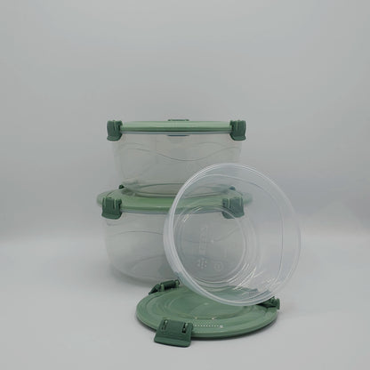 Set de 3 Boîtes de Conservation "Clipso Fresh To Go" – Étanche & Sans BPA | Vert Sauge