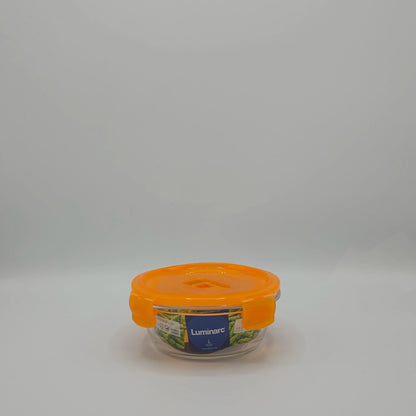 Boîte de Conservation Ronde Luminarc "Pure Box Active" – Verre Trempé & Valve Vapeur | Orange