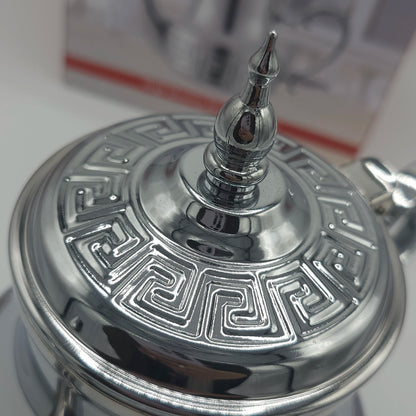Théière Royale en Acier Inoxydable AlSie – Design Traditionnel Gravé & Finition Miroir
