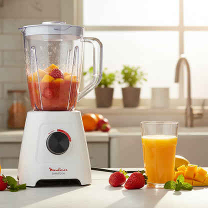 Blender Moulinex Blendforce 600W – Bol 2L Haute Capacité & Technologie Smart Lock