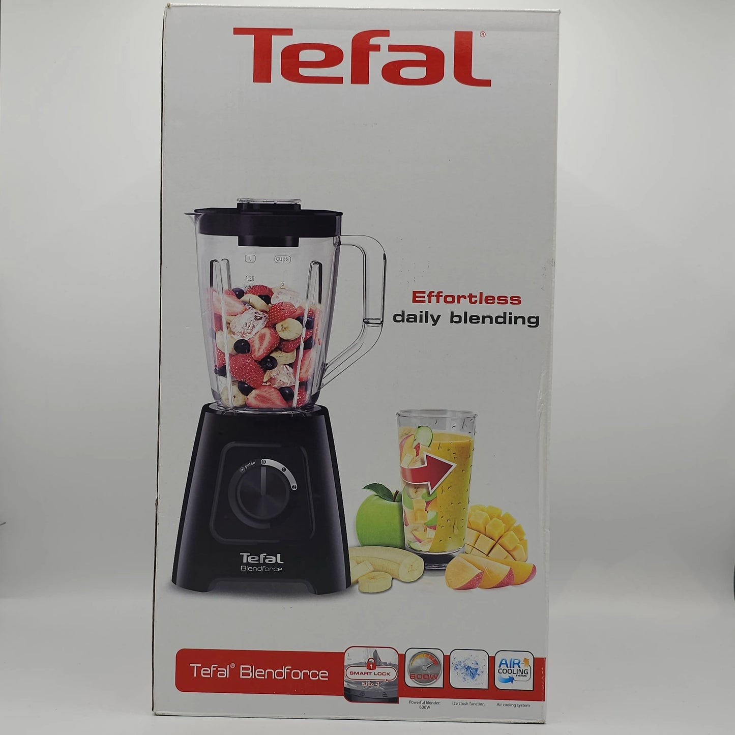 Blender Tefal Blendforce Noir 600W – Mixage Haute Performance & Technologie Smart Lock