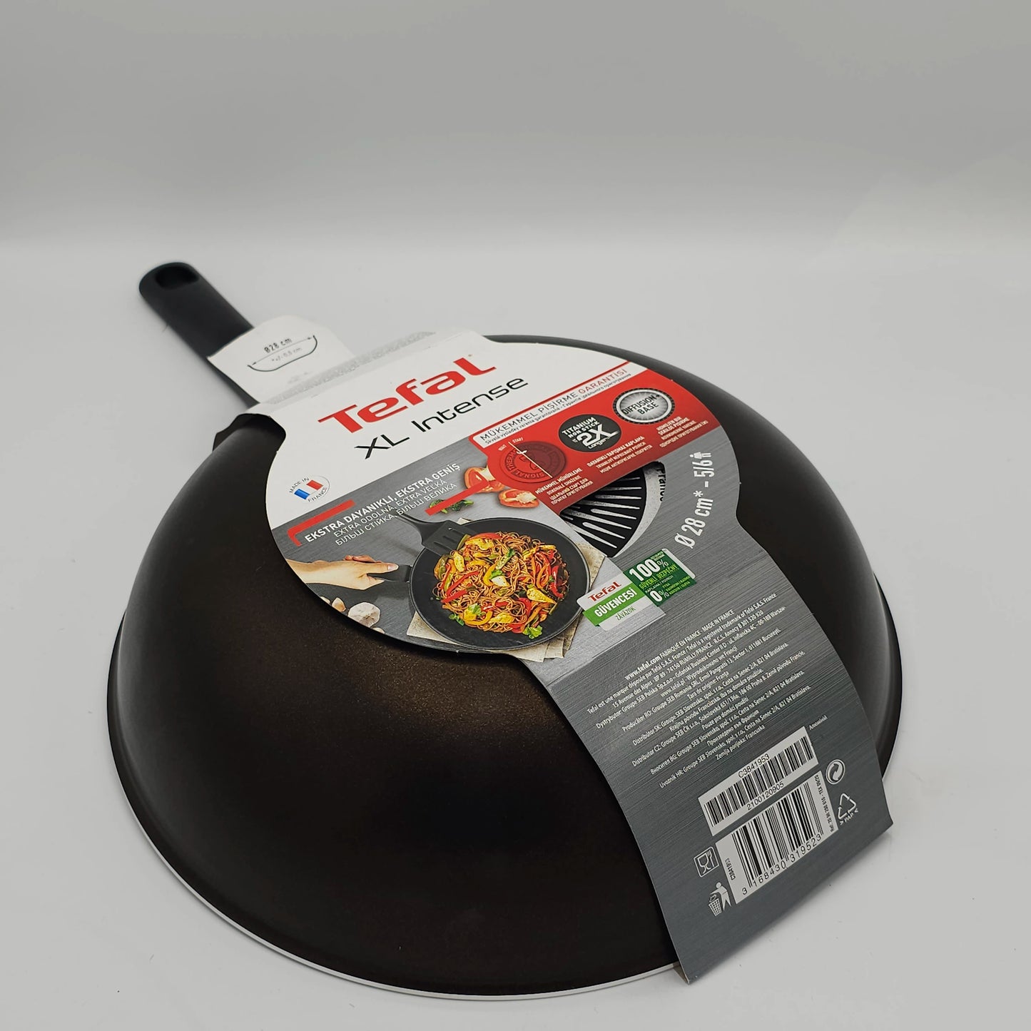 Poêle Wok Tefal XL Intense 28 cm – Revêtement Titanium 2X & Thermo-Signal