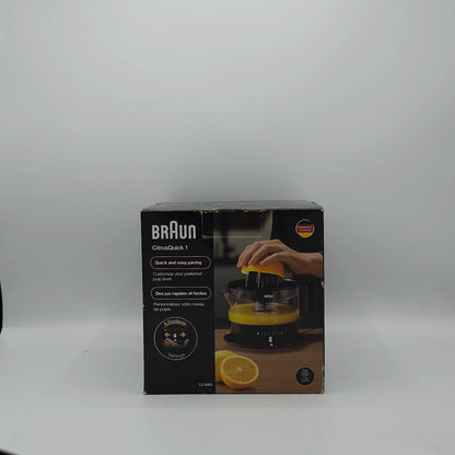 Presse-Agrumes Électrique Braun CitrusQuick 1 – Contrôle de la Pulpe & Rotation Bidirectionnelle