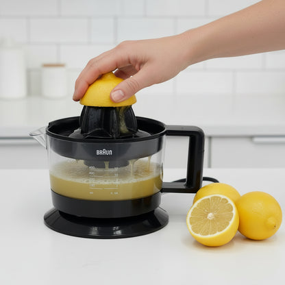 Presse-Agrumes Électrique Braun CitrusQuick 1 – Contrôle de la Pulpe & Rotation Bidirectionnelle