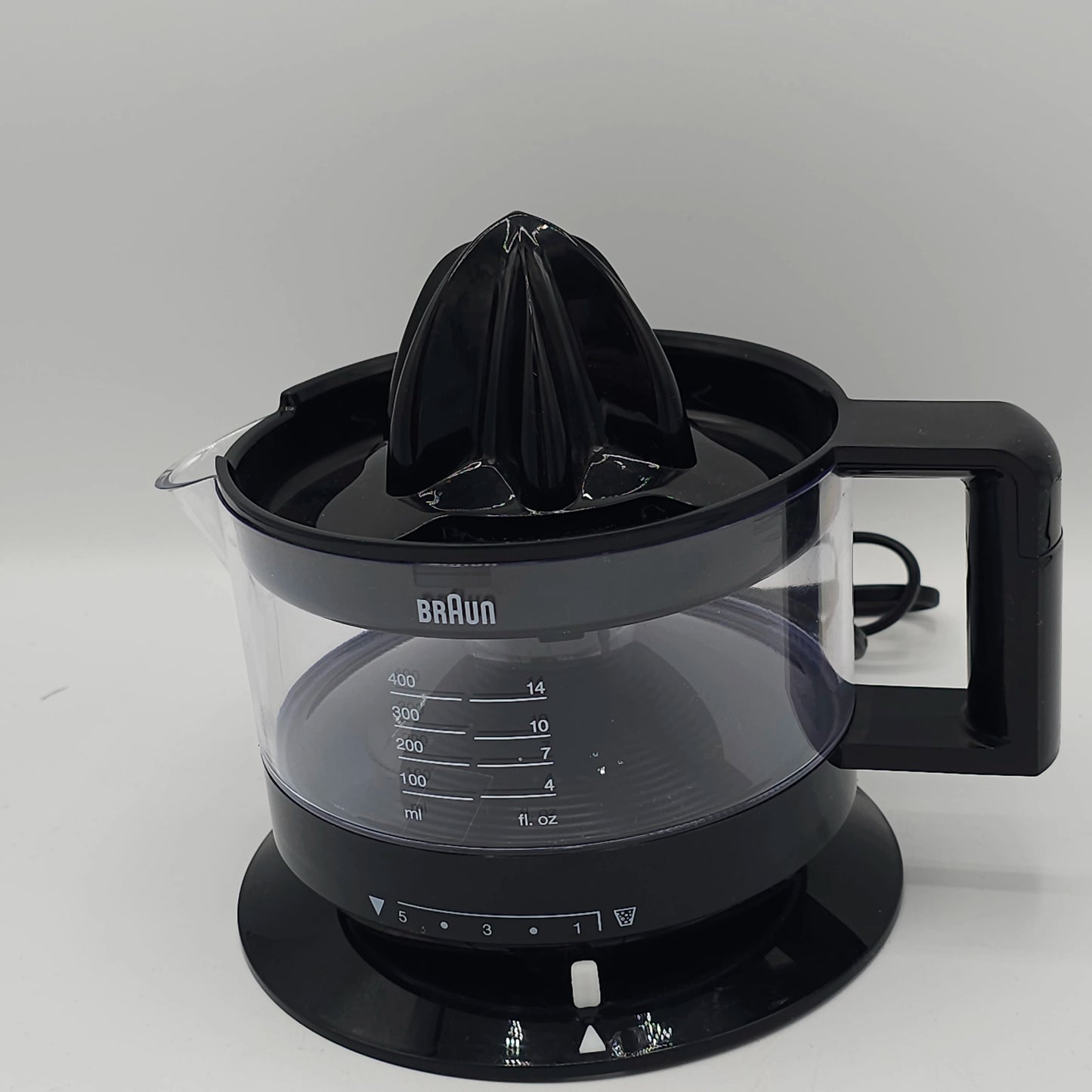 Presse-Agrumes Électrique Braun CitrusQuick 1 – Contrôle de la Pulpe & Rotation Bidirectionnelle