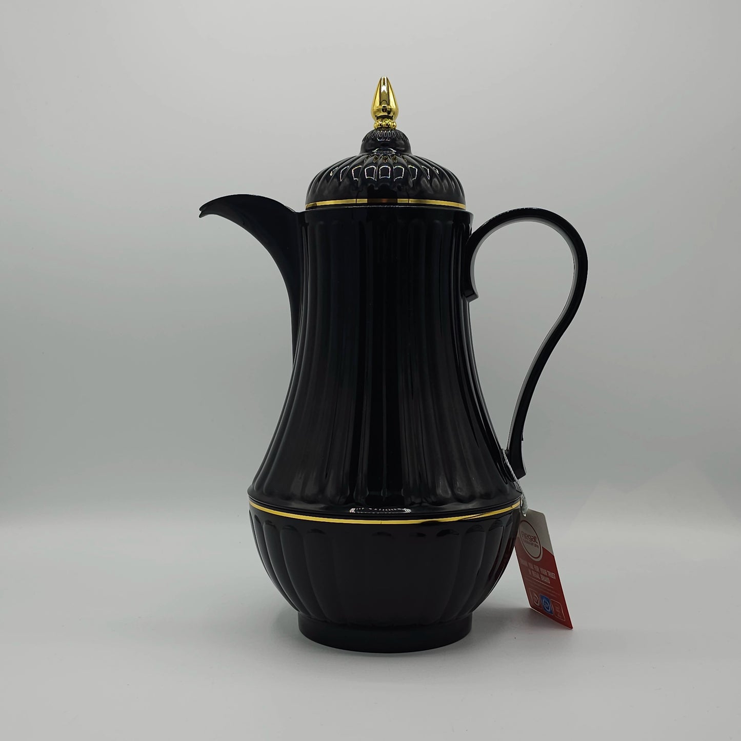 Duo de Carafes Isothermes "Royal Black & Gold" – Set de Thermos Design Oriental