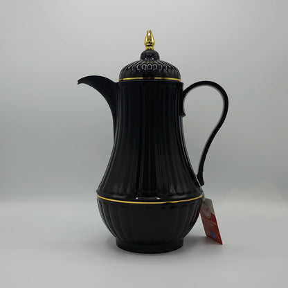 Duo de Carafes Isothermes "Royal Black & Gold" – Set de Thermos Design Oriental