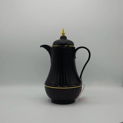 Duo de Carafes Isothermes "Royal Black & Gold" – Set de Thermos Design Oriental