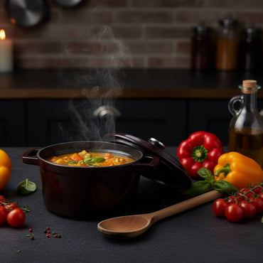 Mini Cocotte en Fonte Émaillée - L'Authenticité Culinaire en Format Individuel