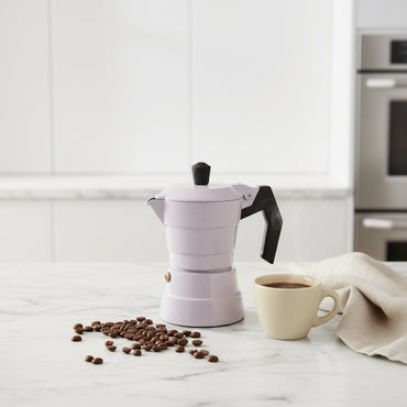 Cafetière Moka Italienne Gala Plus Cream – Design Épuré & Espresso Onctueux (1 Tasse)