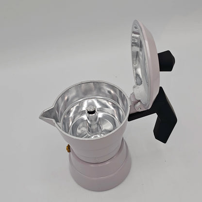 Cafetière Moka Italienne Gala Plus Cream – Design Épuré & Espresso Onctueux (1 Tasse)