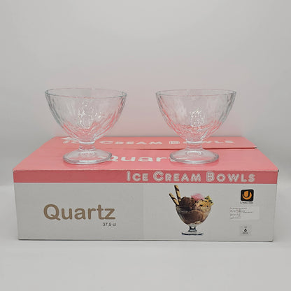 Set de 6 Coupes à Glace Quartz en Verre Cristallin – 37,5 cl | Design Élégant & Durable