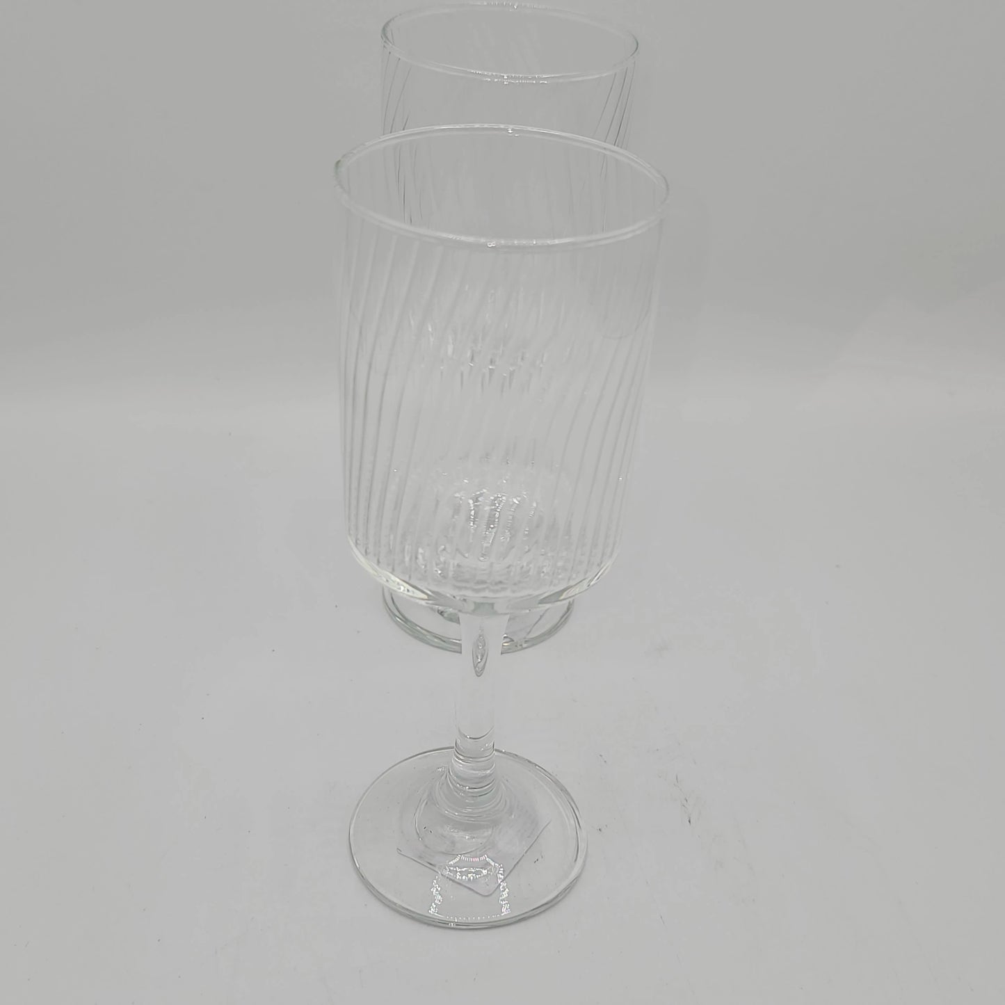 Set de 6 Verres à Pied Borgo Forte par Borgonovo – Design Nervuré Premium, 27 cl
