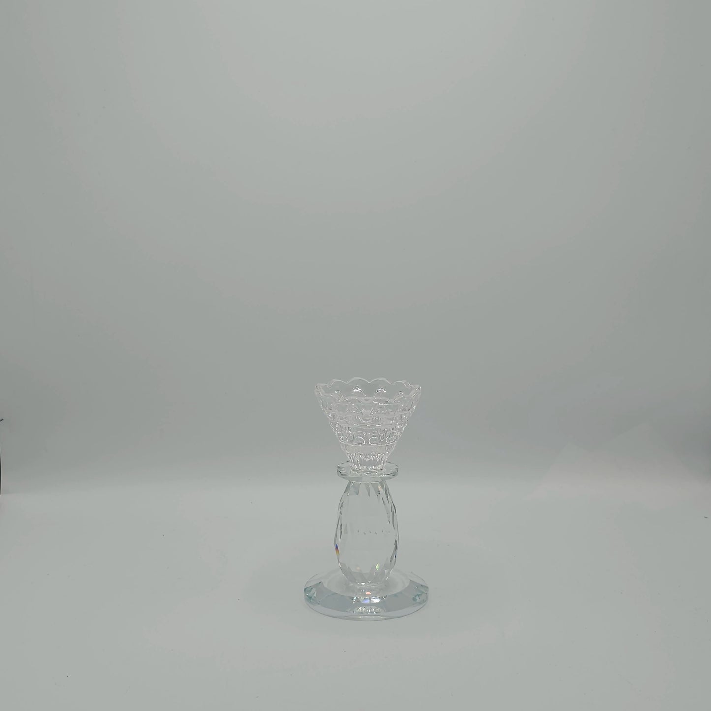 Bougeoir en Cristal Taillé Premium – Éclat Diamant & Design Élégant