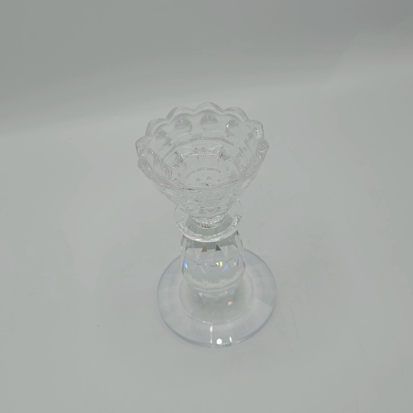 Bougeoir en Cristal Taillé Premium – Éclat Diamant & Design Élégant