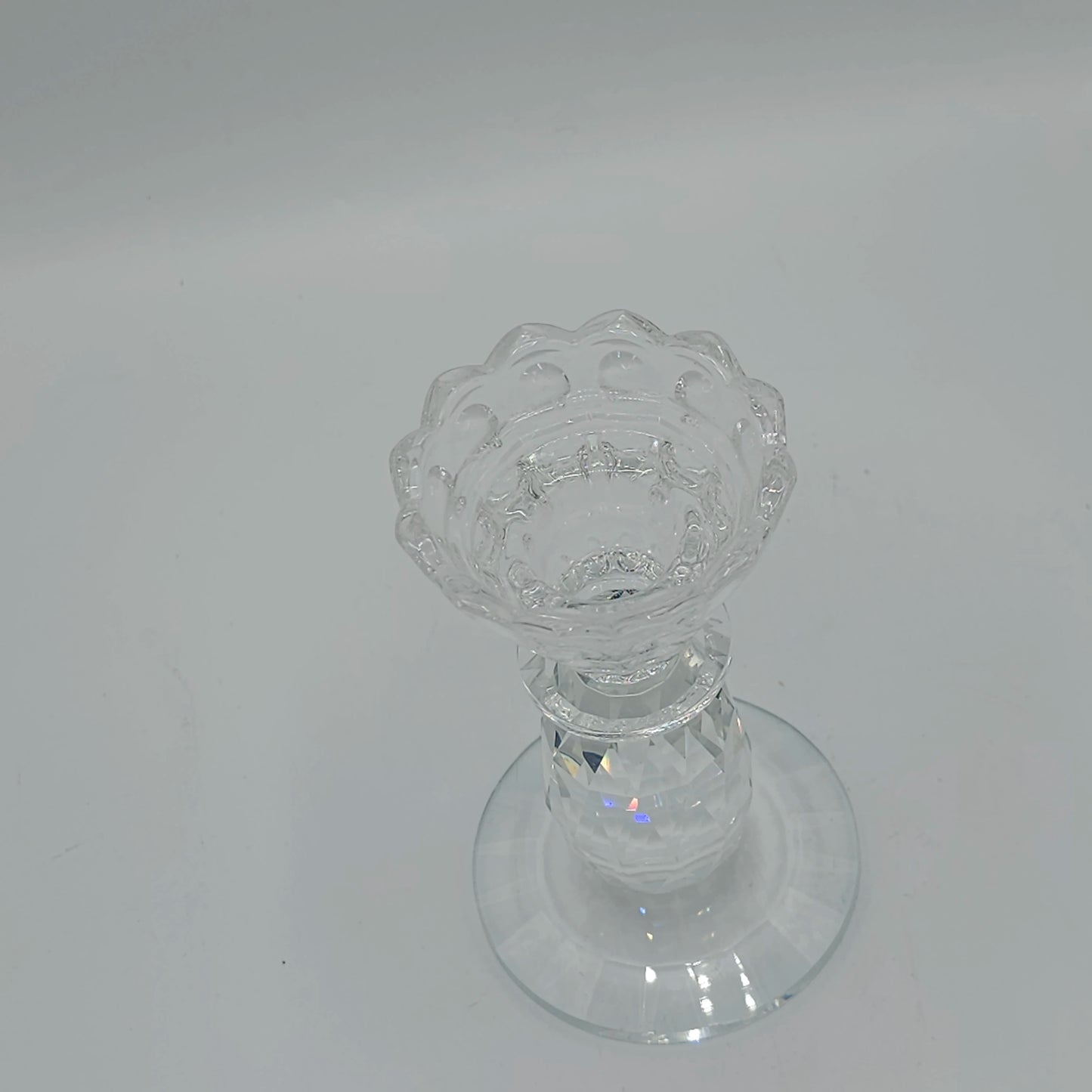 Bougeoir en Cristal Taillé Premium – Éclat Diamant & Design Élégant