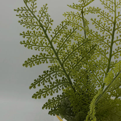 Plante de Fougère Artificielle en Pot Blanc Chic – Déco Intérieure Naturelle & Élégante