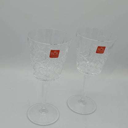 Coffret de 6 Verres à Pied RCR Tattoo – Cristal Luxion Éco-Friendly (29 cl)