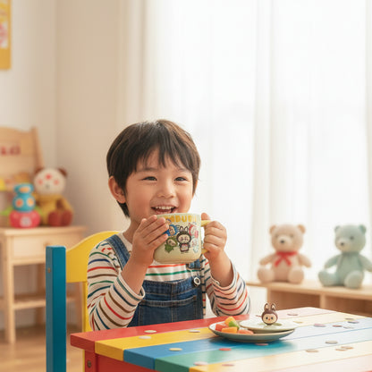 Mug Labubu Kawaii avec Couvercle et Figurine 3D - Tasse en Céramique Premium