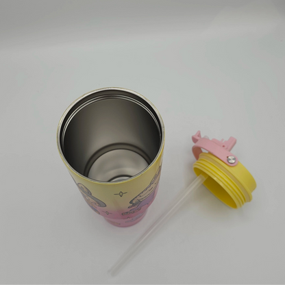 Gourde Isotherme Labubu "Sweet Dreams" – Gobelet de Voyage avec Paille