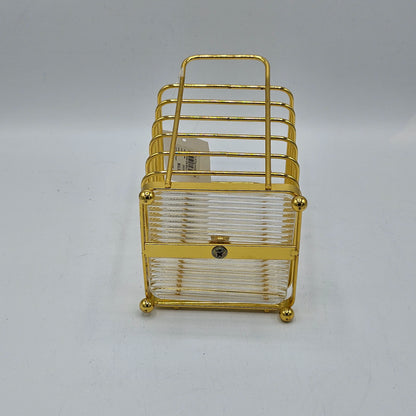 Porte-Ustensiles Premium Doré - Organisateur de Cuisine Chic & Design Métallique