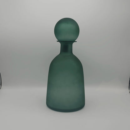 Carafe Design en Verre Dépoli Vert Émeraude – Carafe à Eau & Objet Déco Premium