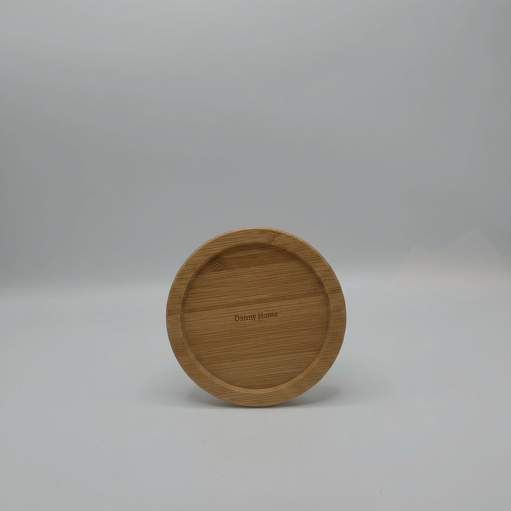 Bol de Conservation en Verre Borosilicate avec Couvercle en Bambou Hermétique