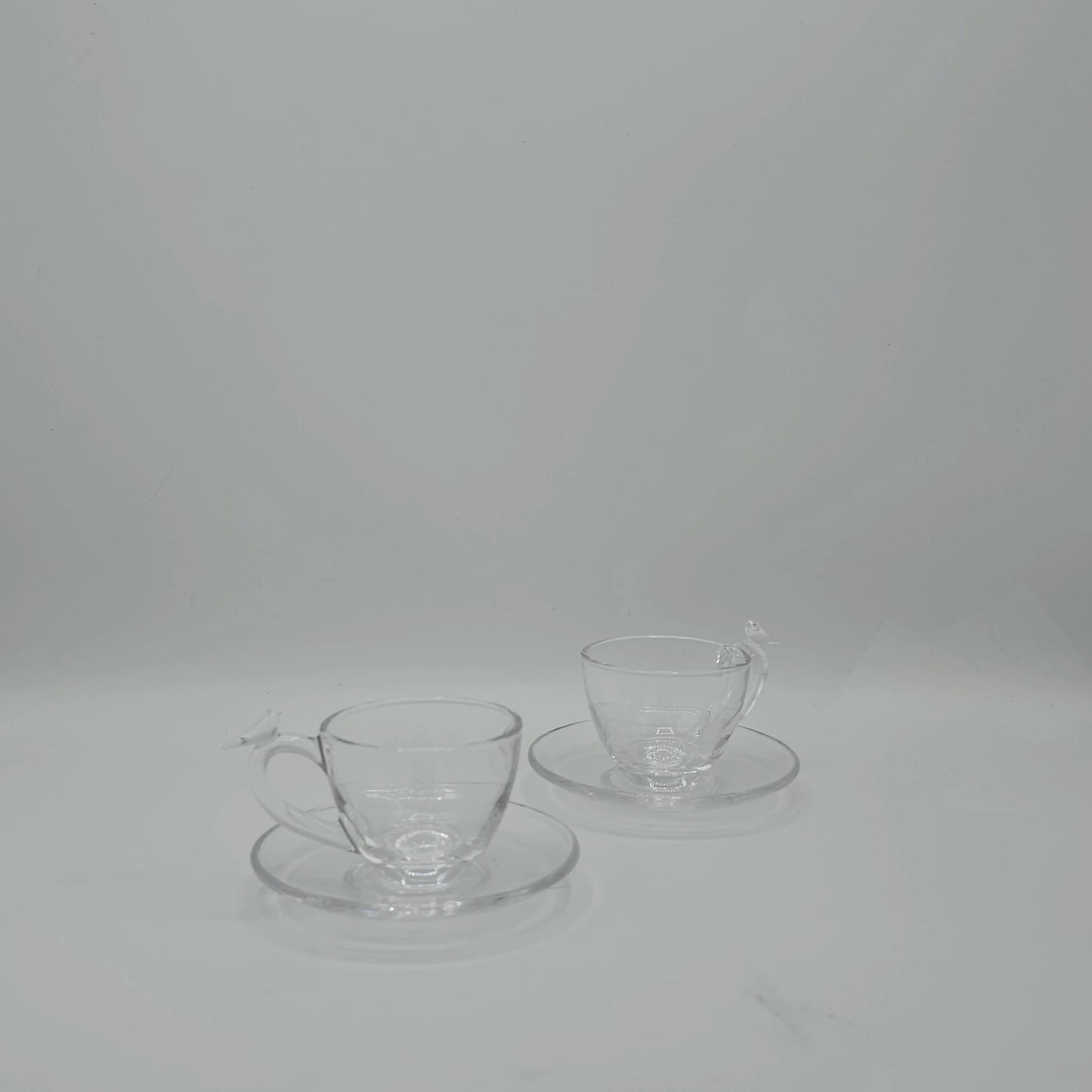 Coffret Service à Café "Bird Series" en Verre Cristallin - Set de 12 Pièces