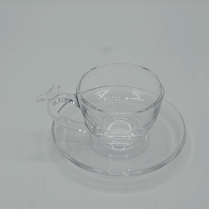 Coffret Service à Café "Bird Series" en Verre Cristallin - Set de 12 Pièces