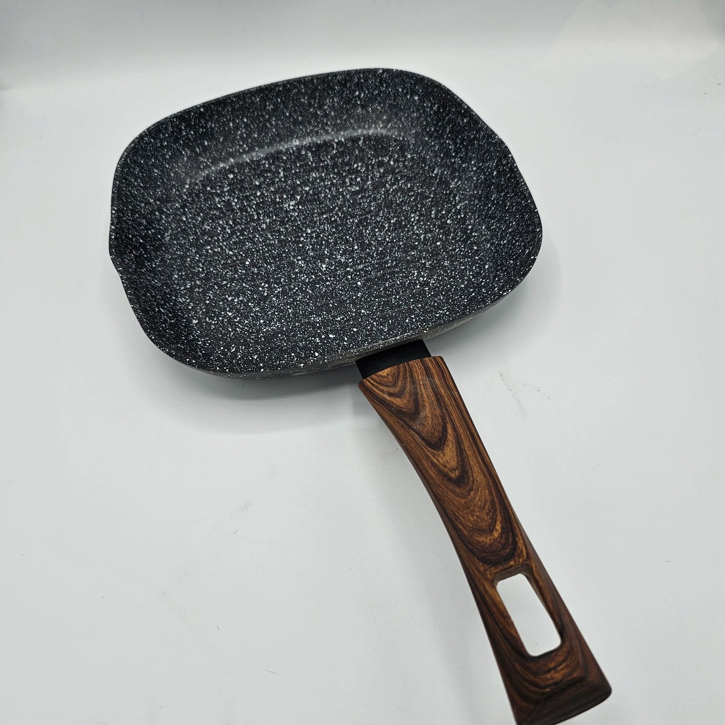 Poêle Grill Carrée 24cm en Aluminium Forgé - Revêtement Marbre Anti-Adhésif