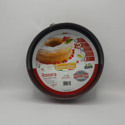 Moule à Charnière 2-en-1 Guardini Rossana – Acier Anti-adhésif Rouge (28cm)