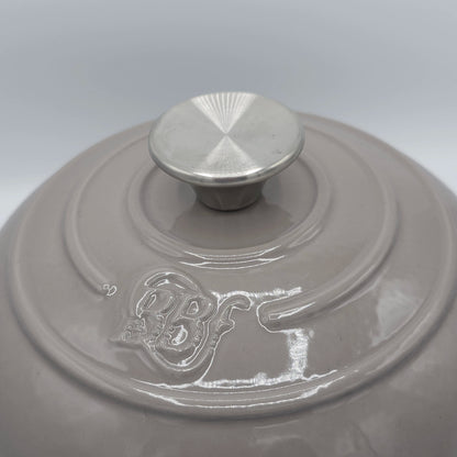 Tajine en Fonte Émaillée Premium - Dégradé Gris Ombré